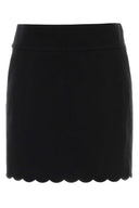 Chloe Black Stretch Cotton Mini Skirt