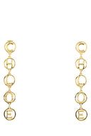 Chloe Gold Metal Chloã© Script Earrings