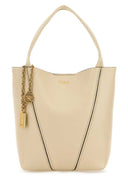 Chloe Ivory Leather Small Spin Shopping Bag