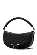 Chloe Black Leather Mini Marcie Shoulder Bag