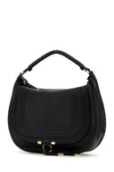 Chloe Black Leather Marcie Shoulder Bag