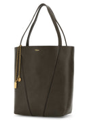 Chloe Mud Leather Spin Shopping Bag