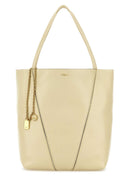 Bolso shopping Chloe Spin de cuero amarillo pastel