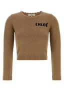 Chloe Camel Wool Blend Sweater