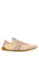 Chloe Two Tone Canvas And Leather Chloã¨ Kick Sneakers