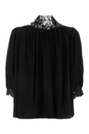 Chloe Black Silk Blouse