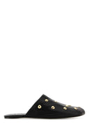Chloe Black Leather Rita Slippers