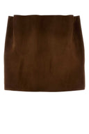 Prada Brown Suede Mini Skirt