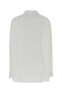 Prada White Poplin Oversize skjorte