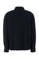 Weekend Dark Blue Wool Mulino Shirt