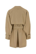 Weekend Beige Cotton Dovatta Trench Coat