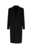 Manteau en laine mélangée noir Gucci