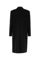 Manteau en laine mélangée noir Gucci