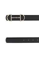 Gucci Black Leather Reversible Belt