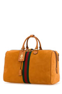 Gucci Orange Suede Medium Gucci Savoy Travel Bag