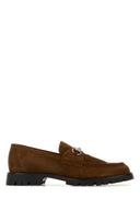 Gucci brune loafers i semsket skinn