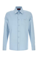 Gucci Pastel Light Blue Tech Panama Shirt