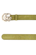 Gucci Sage Grønt semsket belte