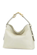 Gucci White Leather Medium Gucci Beatrix Shopping Bag