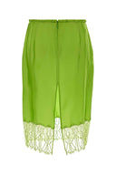Gucci Fluo Green Satin Skirt