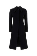 Alexander Mcqueen 블랙 울 캐시미어 코트