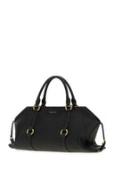 Alexander Mcqueen Black Leather Medium Farringdon veske