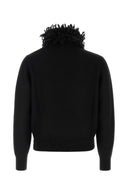 Alexander Mcqueen Black Wool Blend Genser