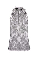 Alexander Mcqueen svart blondetopp