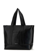 Alexander Mcqueen 블랙 가죽 쇼핑백