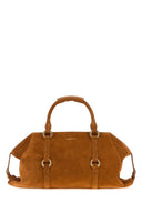 Alexander Mcqueen Caramel Suede Medium Farringdon veske