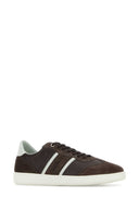 Salvatore Ferragamo Dark Brown Suede And Leather Achille Sneakers