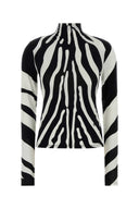 Salvatore Ferragamo Printed Stretch Viscose Top