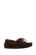 Salvatore Ferragamo Dark Brown Suede Flippy Loafers