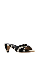 Salvatore Ferragamo Printed Calf Hair Tatiana 40 Mules