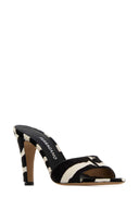 Salvatore Ferragamo Printed Calf Hair Tatiana 95 Mules