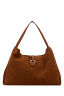 Salvatore Ferragamo Caramel Suede Shopping Bag