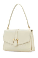 Salvatore Ferragamo Ivory Leather Shoulder Bag