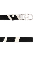 Salvatore Ferragamo Printed Calf Hair Reversible Belt
