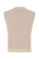 Balmain Pastel Pink Tweed Vest