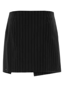 Sportmax Embroidered Stretch Wool Blend Fatti Mini Skirt
