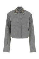 Sportmax Embroidered Poplin Quagga Shirt
