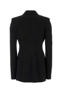 Sportmax Black Stretch Jersey Arco Blazer