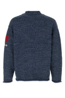 Polo Ralph Lauren Melange Blue Cotton Oversize Sweater