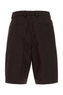Boss Black Cotton Bermuda Shorts
