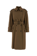 Max Mara Brow Wool Certo Trench Coat