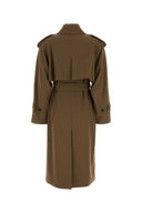 Max Mara Brow Wool Certo Trench Coat
