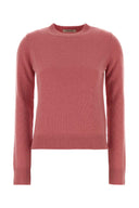 S Maxmara Dark Pink Wool Blend Fresia Sweater