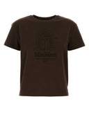 S Maxmara Brown Cotton Bella T Shirt