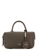 Max Mara Mud Leather Holdalls Handbag