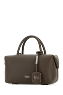 Max Mara Mud Leather Holdalls Handbag